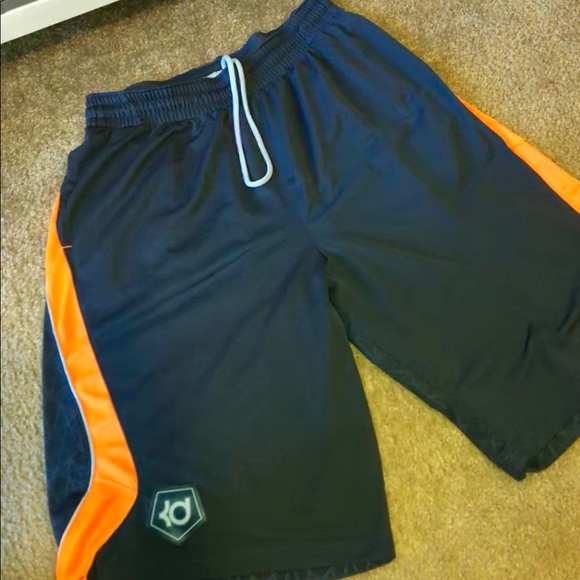 🔥🚹Lg Nike KD BBall Shorts,Blue/Orange, FLAWLESS! - Picture 4 of 8